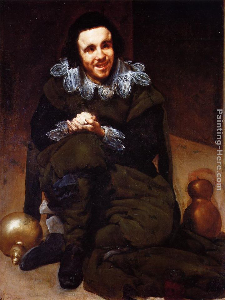 The Buffoon Calabazas painting - Diego Rodriguez de Silva Velazquez The Buffoon Calabazas art painting